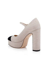 LILLES PLATFORM PUMP - Natural/Black