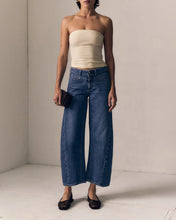 SELENA CROP CUFFED- Indigo Bloom