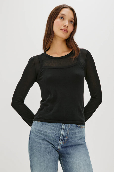 LOVISA TOP - Black