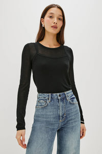 LOVISA TOP - Black