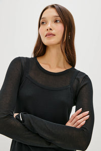LOVISA TOP - Black
