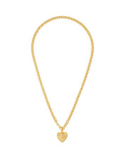 MINI PUFFY HEART NECKLACE - Gold