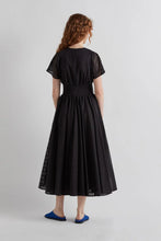 LASER-CUT BUCKLE DRESS - Black
