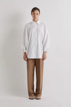 KEYHOLE BACK SHIRT - White