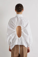 KEYHOLE BACK SHIRT - White