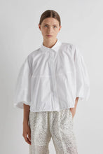DRAWSTRING SHIRT - White