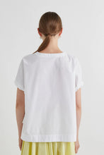 TIE DETAIL TEE - White