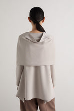 CAPE JERSEY BLOUSE - Nebbia