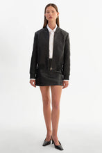 MARLEY WEAVE JACKET - Black