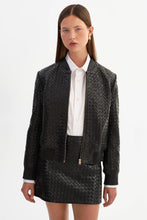 MARLEY WEAVE JACKET - Black