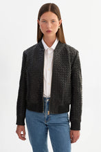 MARLEY WEAVE JACKET - Black