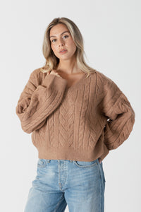 MYLA SWEATER - Camel