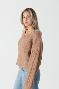 MYLA SWEATER - Camel