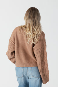 MYLA SWEATER - Camel