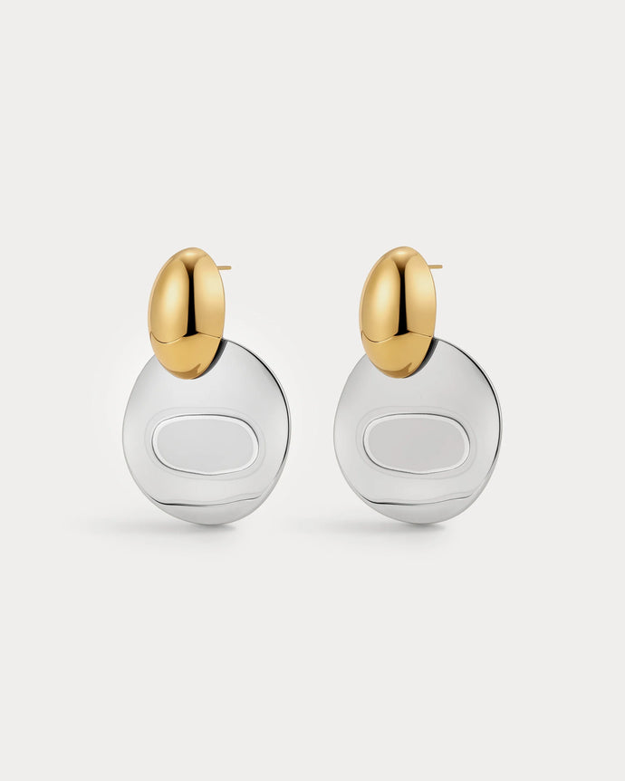 THE MENORCA EARRINGS - Two Tone