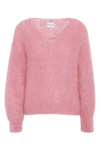 MILANA MOHAIR PULLOVER - Soft Berry