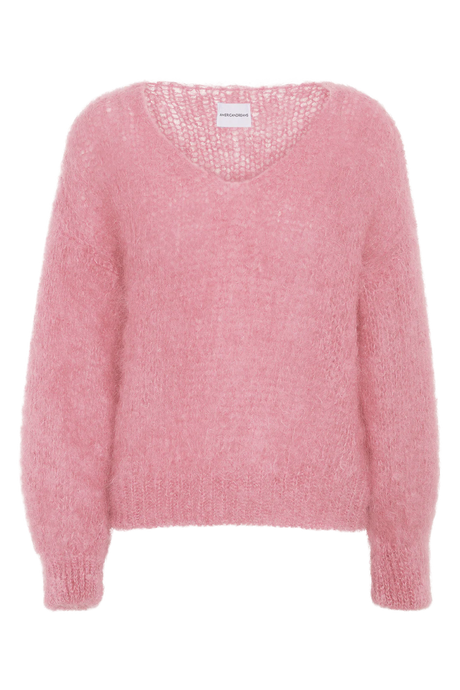 MILANA MOHAIR PULLOVER - Soft Berry