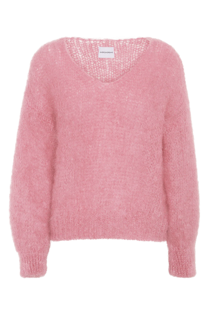 MILANA MOHAIR PULLOVER - Soft Berry