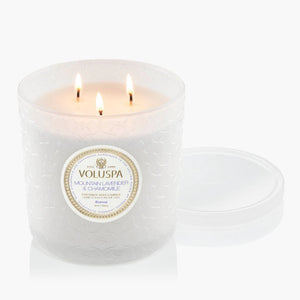 3 WICK LUXE CANDLE - Mountain Lavender & Chamomile
