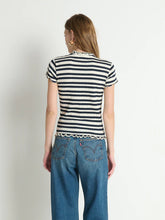 NATALIA TOP - Crinkle Stripe