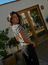 NATALIA TOP - Crinkle Stripe
