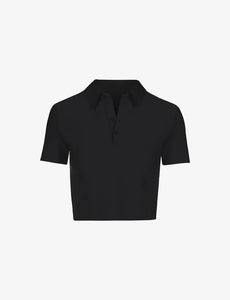 NEOPRENE POLO SHIRT - Black