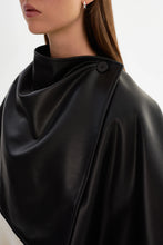 NEZRA REVERSIBLE CAPE - Black