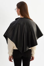 NEZRA REVERSIBLE CAPE - Black