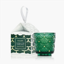ORNAMENT PEDESTAL CANDLE - Noble fir
