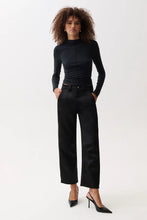 BEAU SATEEN SEAMED - Black Sateen