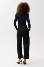 BEAU SATEEN SEAMED - Black Sateen