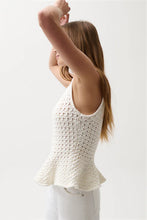 ANNA KNIT TOP - White