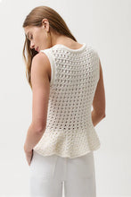 ANNA KNIT TOP - White