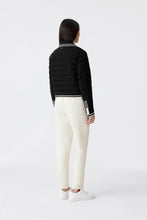 PETUNIA CROCHETED TRIM DOWN JACKET- Black