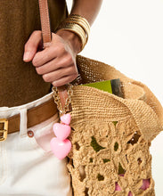HAPPY HEART BAG CHARM - Pink
