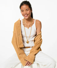 MINI PUFFY HEART NECKLACE - Gold