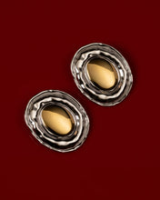 THE FORMENTERA STUDS - Silver with Gold Center