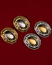 THE FORMENTERA STUDS - Gold with Silver Center