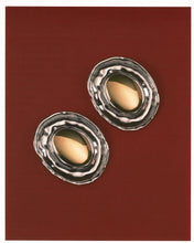 THE FORMENTERA STUDS - Silver with Gold Center