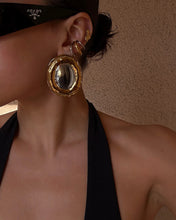 THE FORMENTERA STUDS - Gold with Silver Center