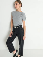 ROSIE KNOT TOP - Heather Grey