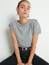 ROSIE KNOT TOP - Heather Grey