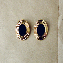 ROWAN EARRINGS - Black/Gold