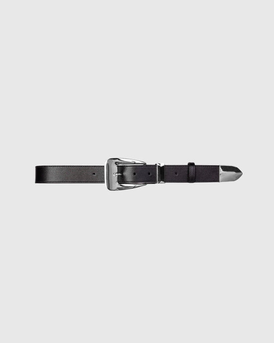 RHODE BELT - Black/Silver