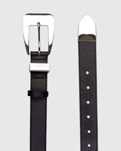 RHODE BELT - Black/Silver