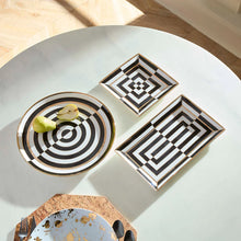 OP ART SQUARE SERVING TRAY