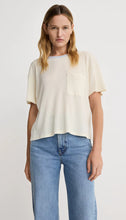 COLOURBLOCK POCKET TEE - Cloud Blue