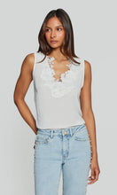 ADIHA LACE COMBO BLOUSE - White