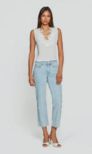 ADIHA LACE COMBO BLOUSE - White