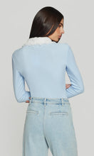 FRIDA LACE TOP - Light Blue